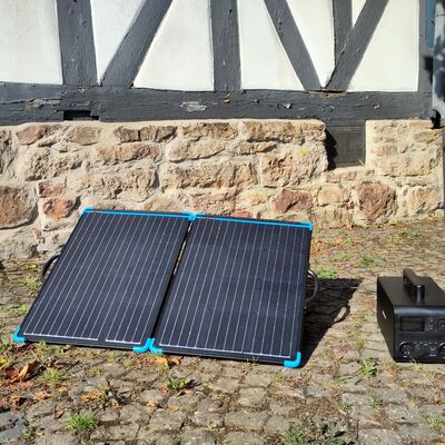 Mobile Photovoltaik-Anlage der Gemeinde Kaufungen 
