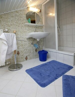Bild der Privatpension Grabow mit Badezimmeransicht