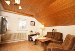 Bild der Privatpension Grabow mit Wohnstube und Fernseher