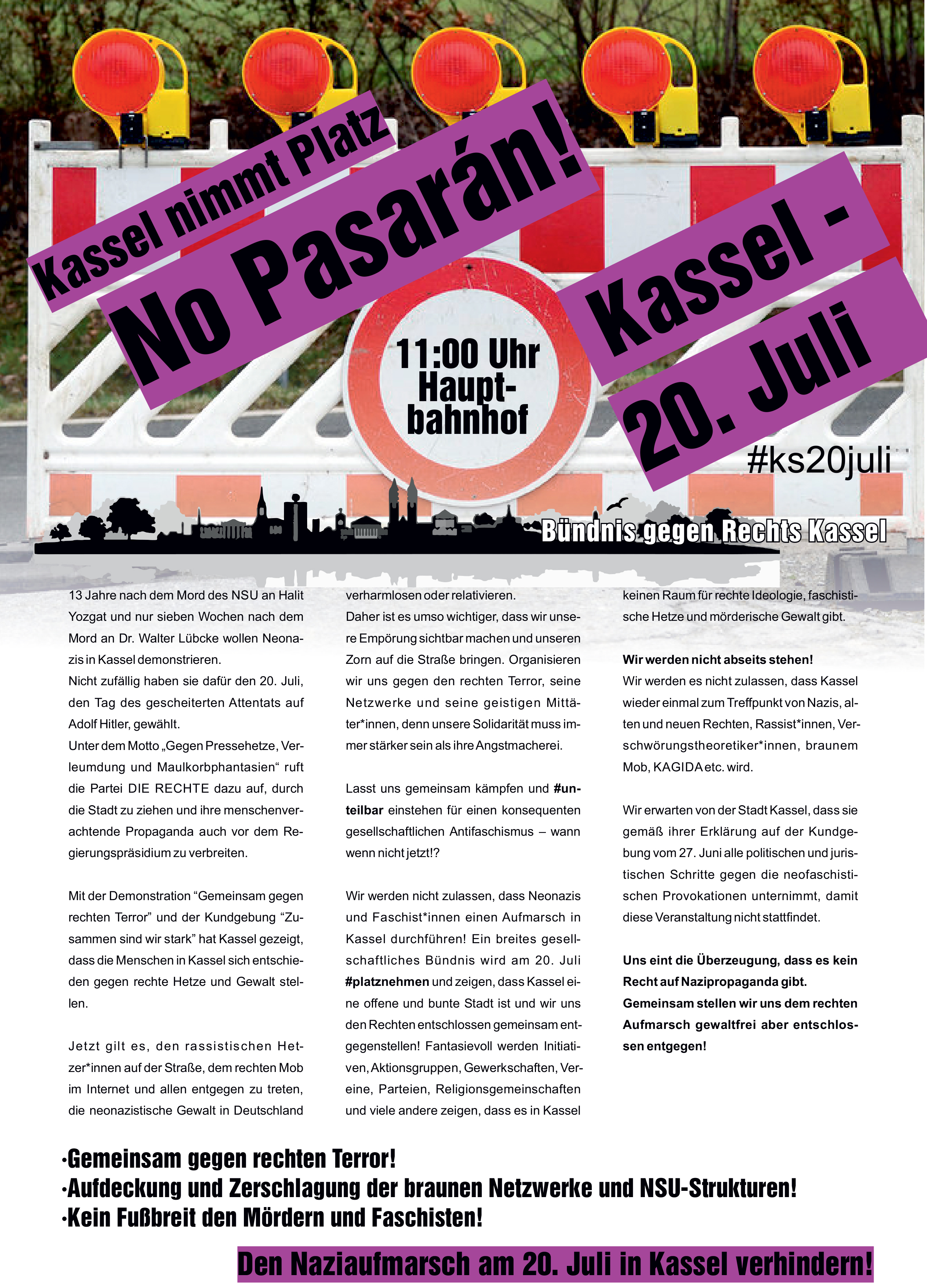 Bild vergr&ouml;&szlig;ern: Demo gegen Rechts