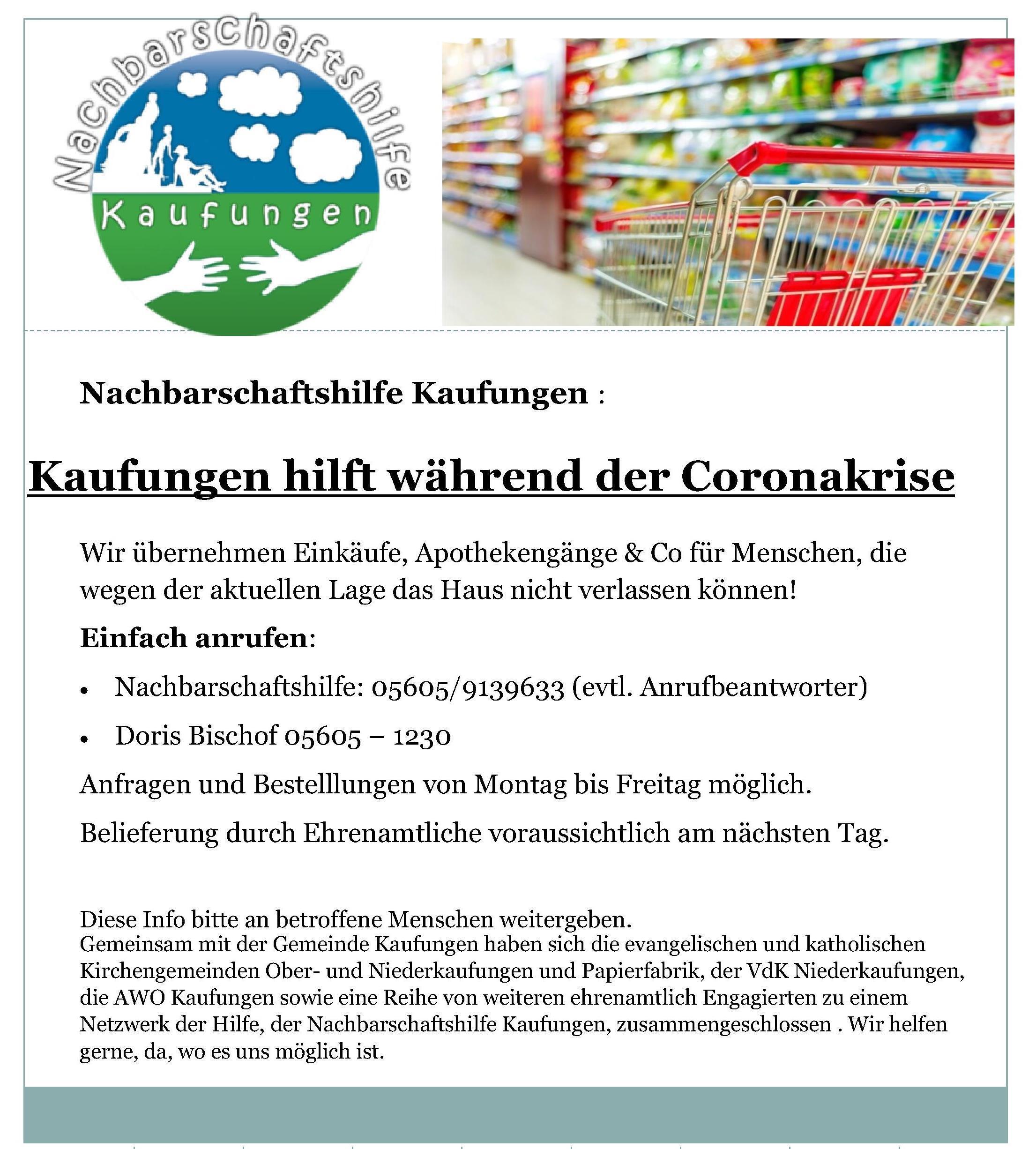 Bild vergr&ouml;&szlig;ern: Einkaufsservice Nachbarschaftshilfe