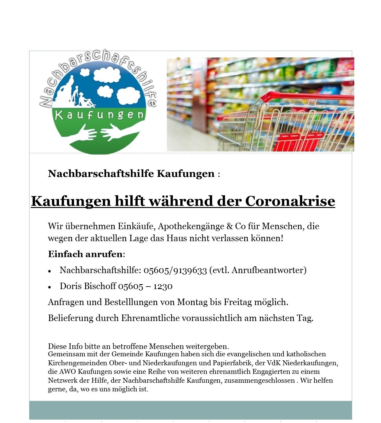 Bild vergr&ouml;&szlig;ern: Einkaufsservice Nachbarschaftshilfe