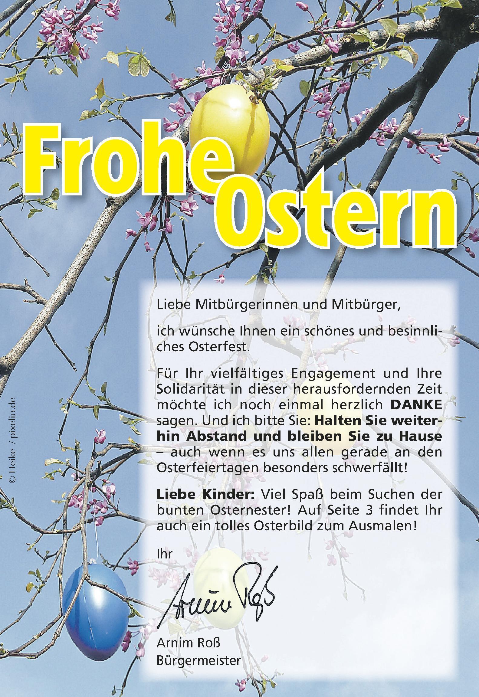Bild vergr&ouml;&szlig;ern: Ostergrußwort 2020
