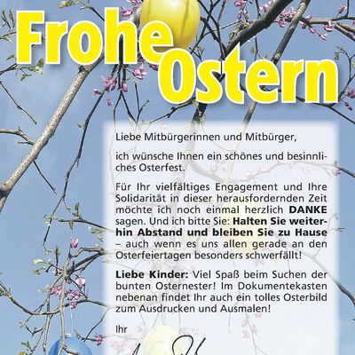 Ostergru&szlig;wort des B&uuml;rgermeisters