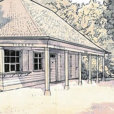 Bild vergr&ouml;&szlig;ern: So soll der multifunktionale Pavillon vor der Stiftskirche aussehen: In dem Gebäude sollen Toiletten, ein Lagerraum und ein Raum für eine Tageskasse mit Souvenir-Shop integriert werden (Illustration: Architekturbüro v. Trott zu Solz).
