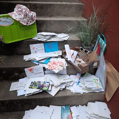 Bild vergrern: ber 6.800 Briefe und Postkarten sind seit Mrz bei Initiatorin Susanne Sssner eingegangen.