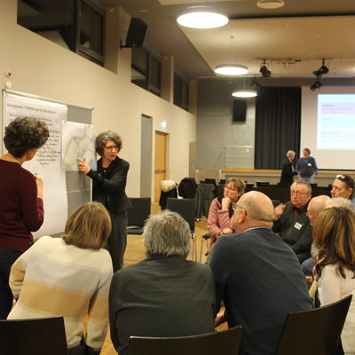 Bild vergrößern: März 2019: Im Rahmen von drei Workshops beteiligten sich zahlreiche Bürger*innen mit Ideen und Vorschlägen, die in das Konzept eingearbeitet wurden.