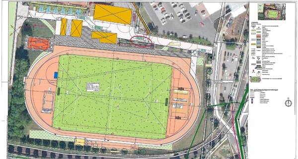 Bild vergr&ouml;&szlig;ern: Lageplan Lossetalstadion