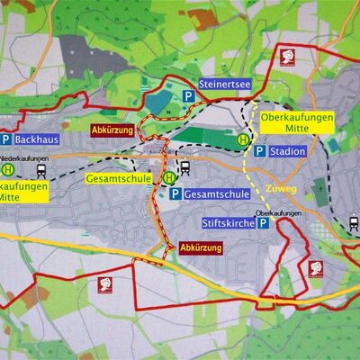 Bild vergr��ern: Ein attraktiver Weg rund um die Ortsteile Nieder- und Oberkaufungen verspricht ansprechende Ausblicke.