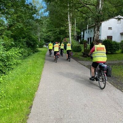 Bild vergr&ouml;&szlig;ern: Gemeinsame Radtour am 7.7.2021