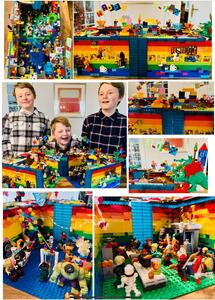 Bild vergr��ern: Sie nehmen wieder an der LEGOLAND-Familien-Challenge teil: Anton, Paul und Oskar aus Kaufugen.
