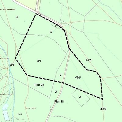 Bild vergr��ern: Lageplan mit Darstellung des Geltungsbereichs des Bebauungsplans Nr. 37 �Ruheforst Kaufungen�.