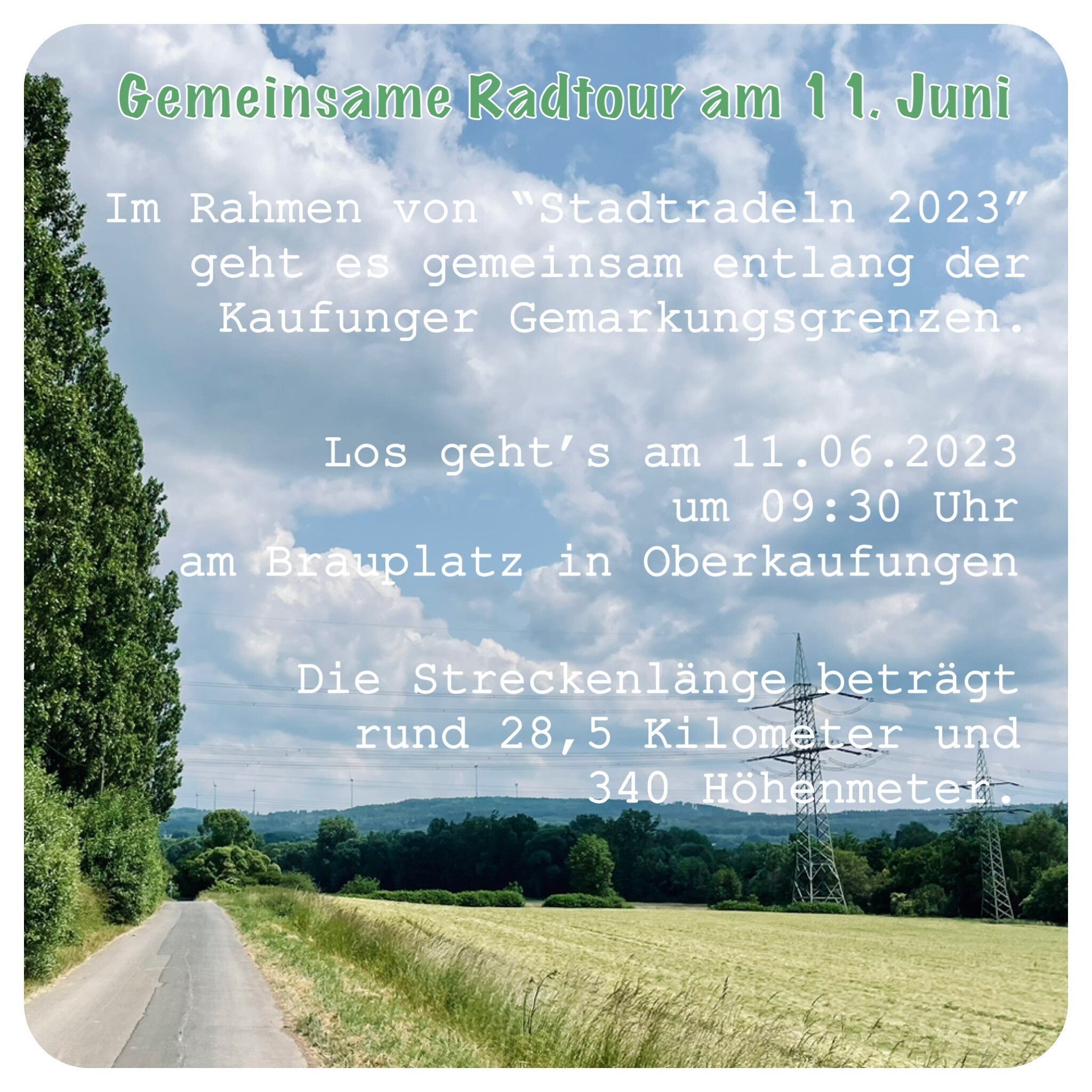 Bild vergr&ouml;&szlig;ern: Radtour 11. Juni