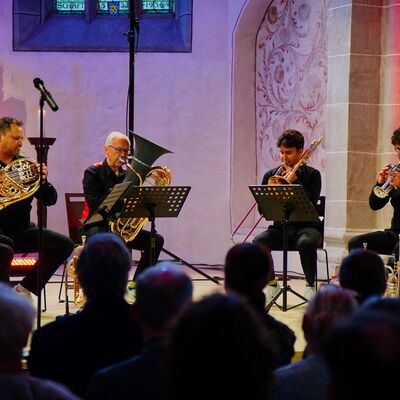 Bild vergr&ouml;&szlig;ern: Das weltberühmte Blechbläserquintett aus Kanada gab sich die Ehre.