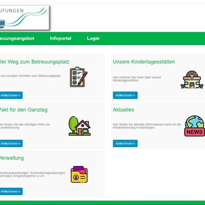 Bild vergr��ern: Eltern k�nnen auf der Webseite www.webkita2.de/kaufungen nach Einrichtungen suchen, sich �ber deren Konzepte informieren und per Mausklick das Interesse an einem Platz anmelden.