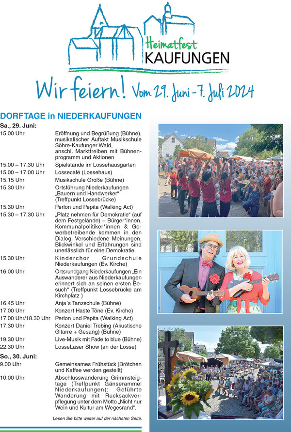 Programm Heimatfest 1