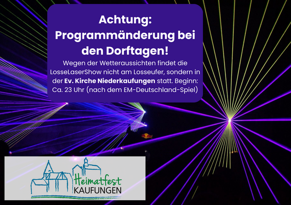 Programmänderung LosseLaserShow