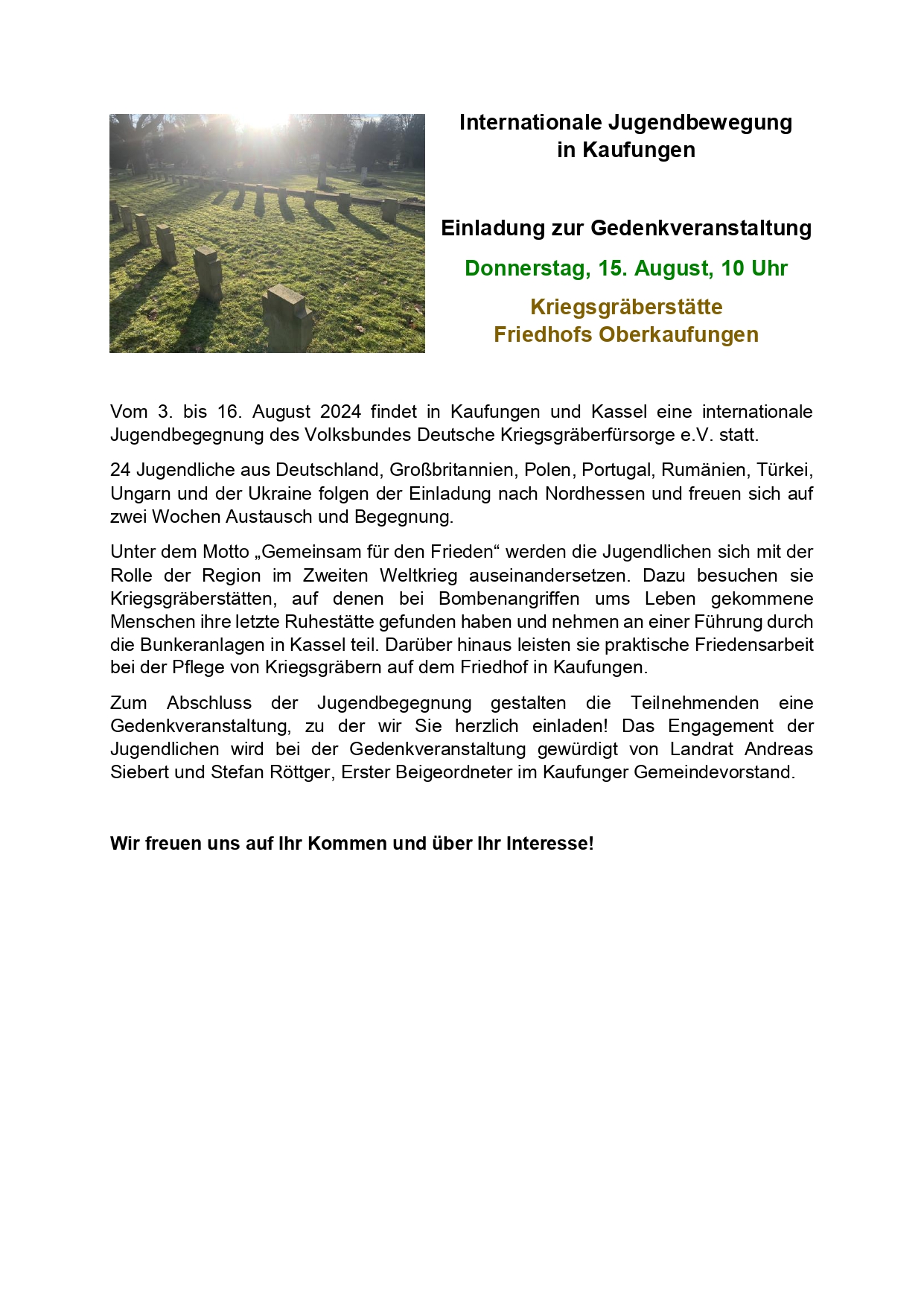 Bild vergr&ouml;&szlig;ern: Jugendbegegnung Volksbund