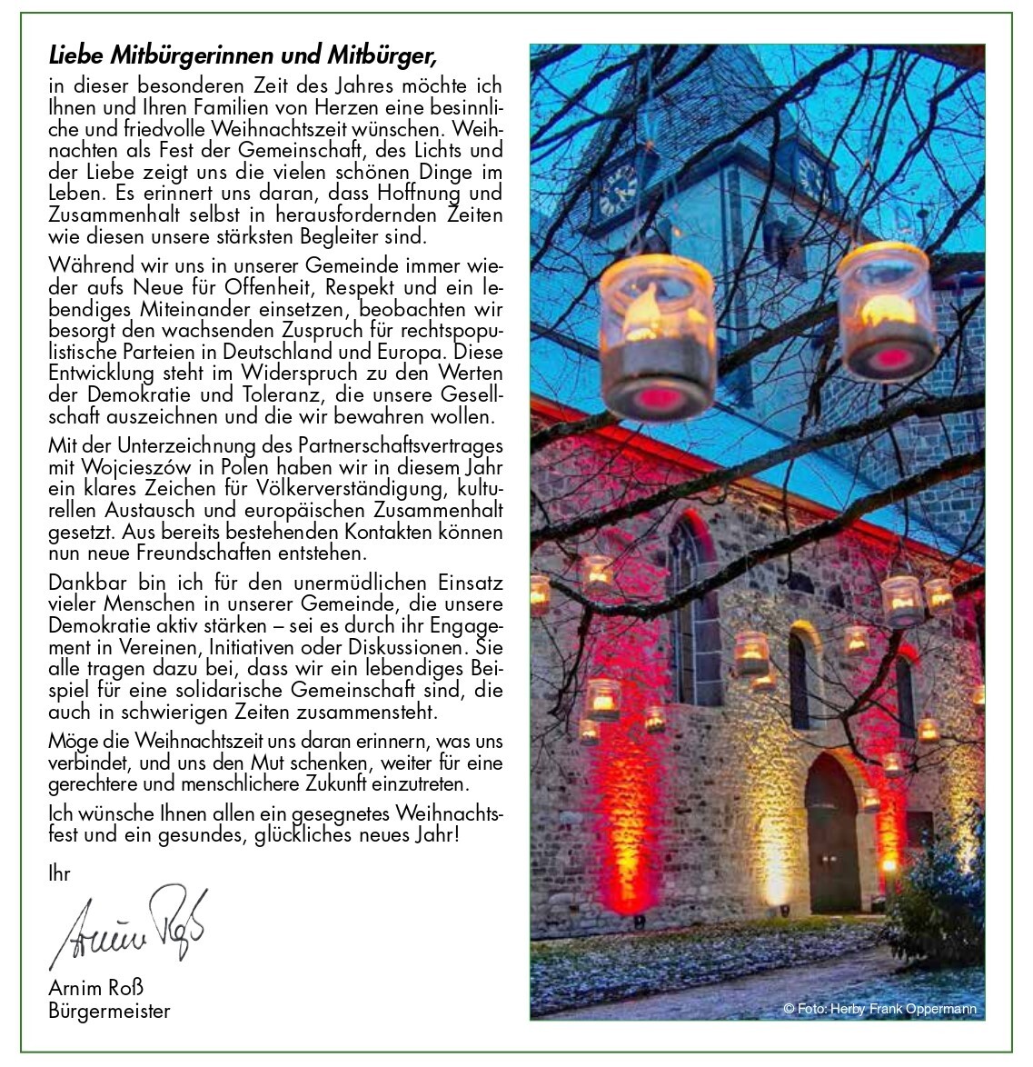 Bild vergr&ouml;&szlig;ern: Weihnachtsgru&szlig; 2024