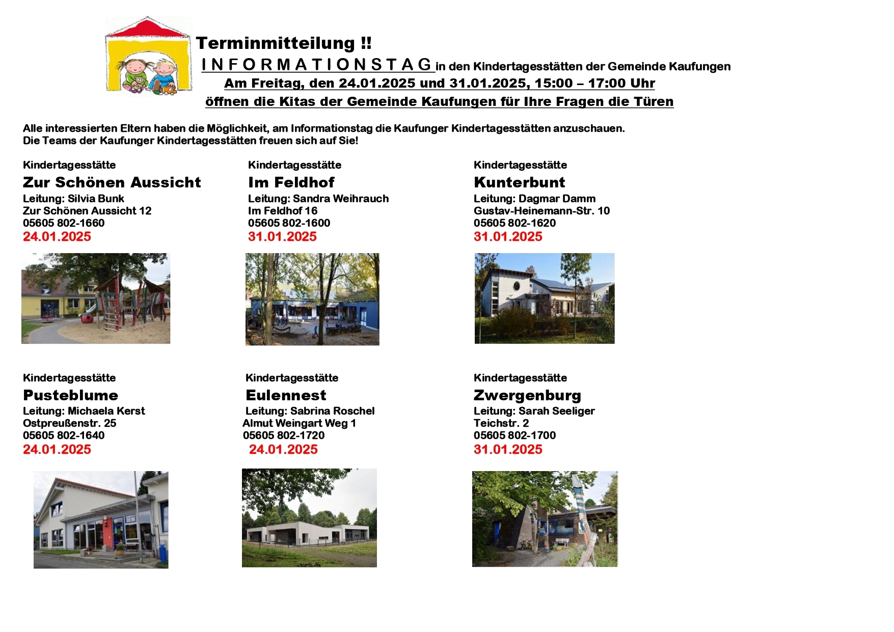 Bild vergr&ouml;&szlig;ern: Infotag Kitas 2025