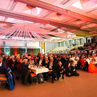 Bild vergr��ern: Gastgeber in der IGS-Sporthalle Gastgeber waren in dieser Session die Karneval- und Tanzsportgemeinschaft �Die Lossesterne�.  