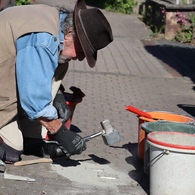 Bild vergr&ouml;&szlig;ern: Stolpersteinverlegung 2025