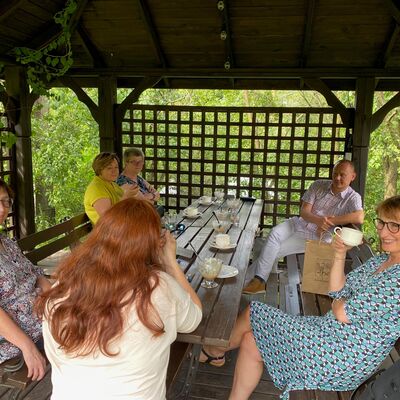 Bild vergr��ern: Ausf�hrlich wurde gemeinsam �ber M�glichkeiten der partnerschaftlichen Kooperation gesprochen.