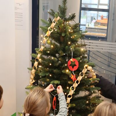 Bild vergr&ouml;&szlig;ern: Weihnachtsbaum schmücken