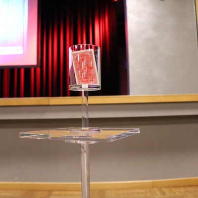 Bild vergr��ern: Die geheimnisvolle Karte: Neugierige Zuschauer durften einen genaueren Blick darauf werfen.