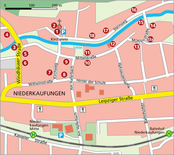 Bild vergr&ouml;&szlig;ern: Plan Rundgang Niederkaufungen