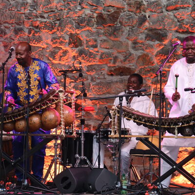 Bild vergr&ouml;&szlig;ern: Mamdou Diabate und Percussion Mania