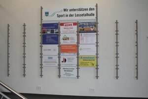 Bild vergr&ouml;&szlig;ern: Werbeanlage neue Sporthalle